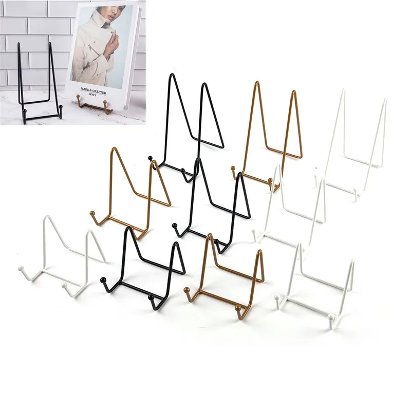 1pcPlateDisplayStandPictureEaselMetalPlateStandsHolderDisplay