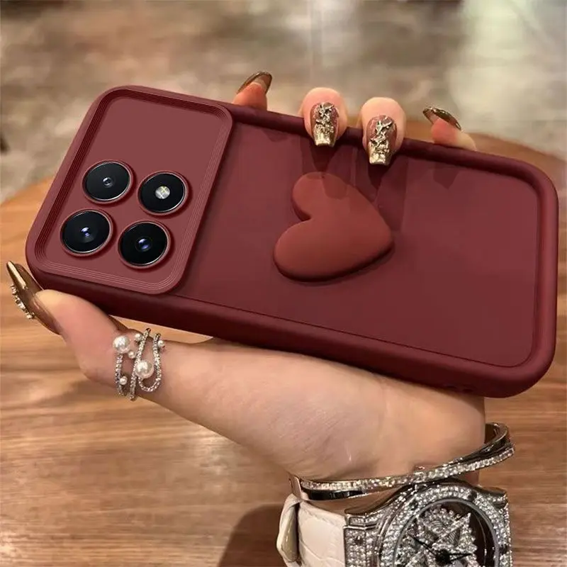 Curly Love Heart Shockproof Bumper Cover s