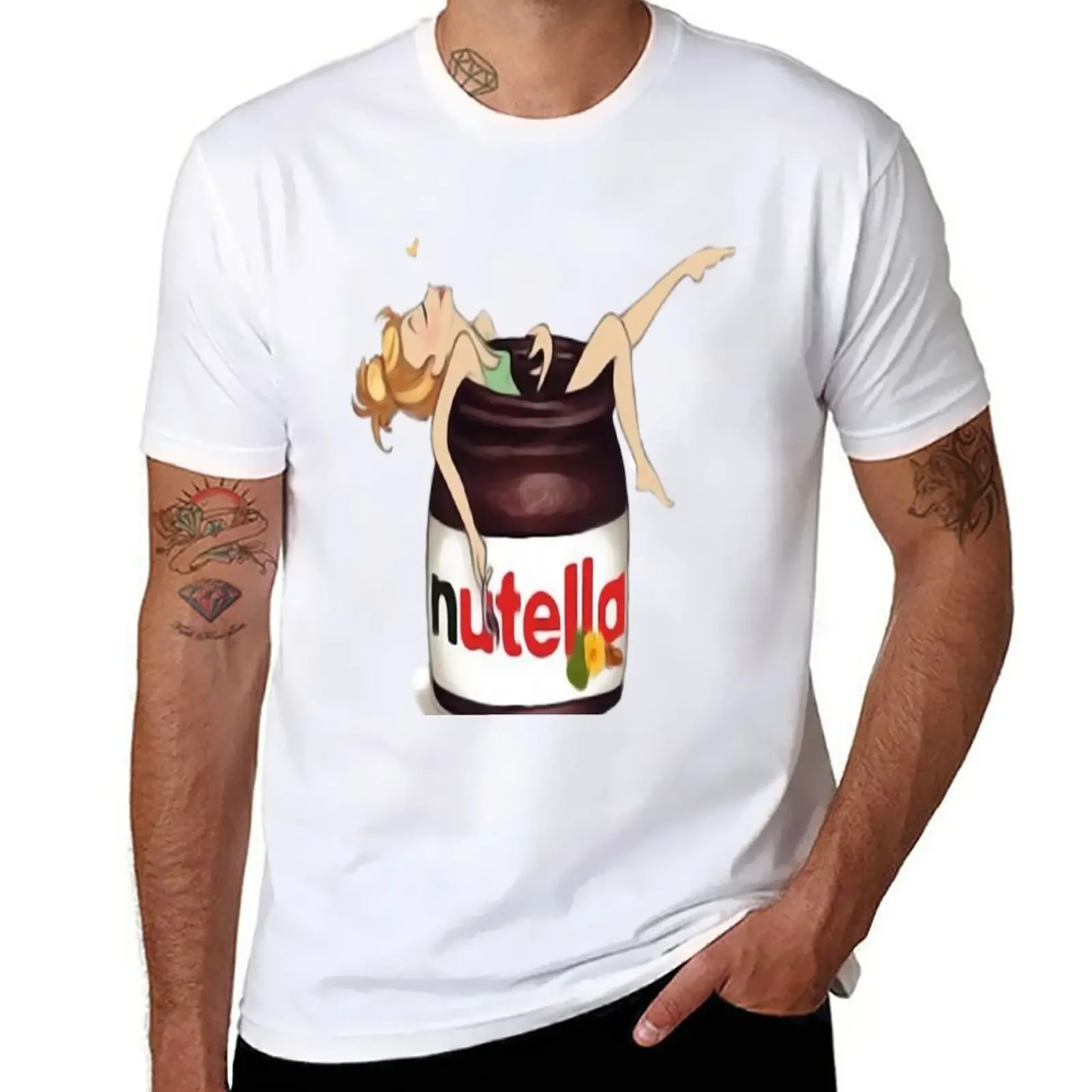 T-Shirt - Nutella Tee New T-Shirt Sport Fans Customs Blacks Workout Shirts For Men
