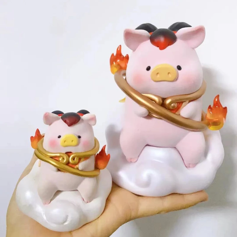 

LULU The Piggy XL Size Nezha Figure Toys Protection Deity in Chinese Mythology Cute Pig Fantasy Figurine Designer Collections