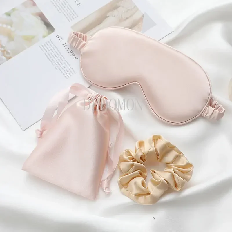 Luxurious Silk-Feel Women's Sleep Mask Set – 3-Piece Eye Comfort Collection