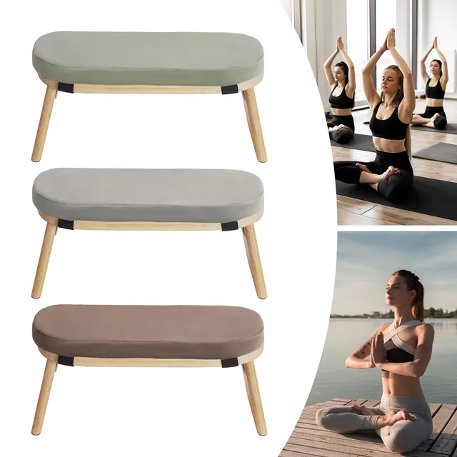 Foldable Meditation Bench Kneeling Meditation Stool for Home Kneeler Meditations Yoga Prayer Coffee/Gray/Green