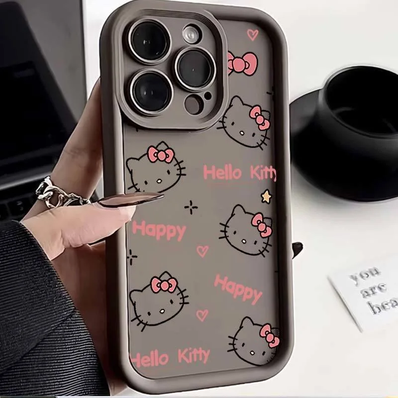 thumbnail image 1 of Carved Hello Kitty Plain Multistep Soft Phone Case for OPPO A79 A74 A76 A38 A94 A98 A95 A54 A52 A53S A5 A9 2020 A15 A16 A17 A18, 1 of 5