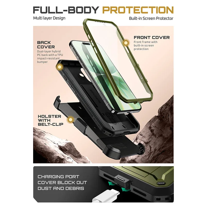 SUPCASE For iPhone 17 Case 6.3" (2025) UB Pro Custodia per telefono robusta e resistente per tutto il corpo con protezione per l - Image 4