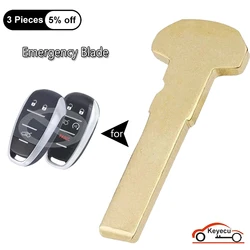 KEYECU Uncut Insert Emergency Key Blade for Alfa Romeo Giulia Stelvio 2015 2016 2017 2018 2019 2020 2021 Auto Smart Remote Key