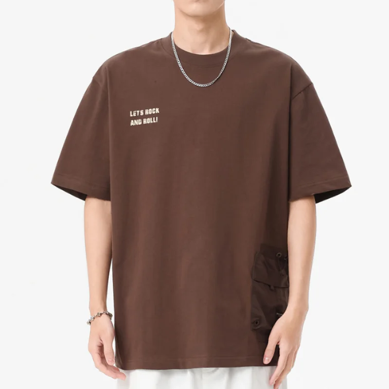 

Мужская весенне-летняя Модная брендовая футболка с коротким рукавом, повседневный модный топ с круглым вырезом