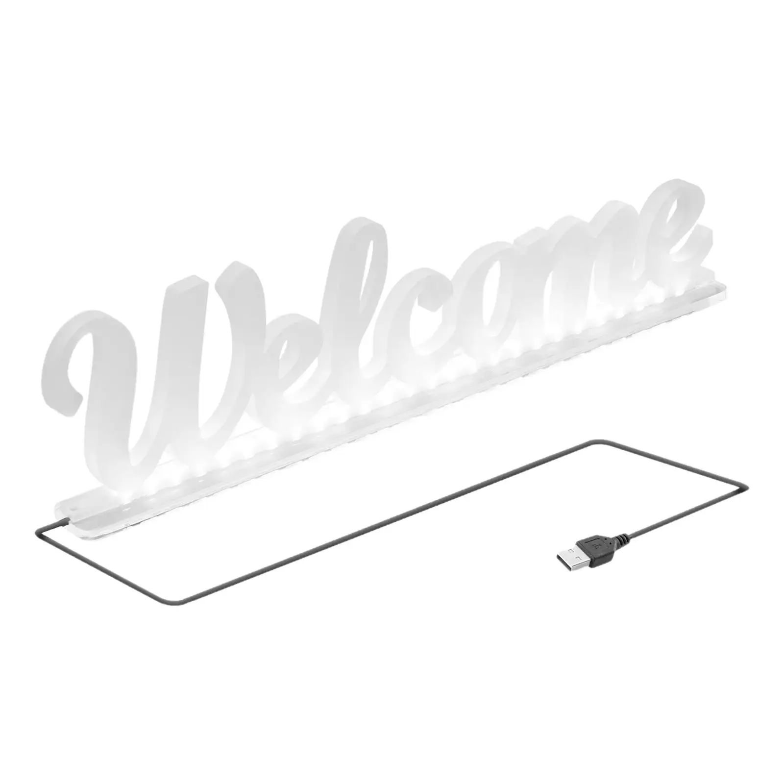

Welcome Neon Sign, Neon Light for Man Cave Atmosphere Lights USB Clear Light up