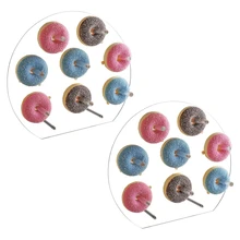 

2 Pack Acrylic Donut Display Stand Donut Wall On Table Donuts Rack Display With 8 Pillars For Donut Party Decorations