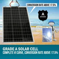 Panneau solaire monocristallin flexible 200W 18V, adapté au camping et aux sorties, aux batteries de camping-cars, aux maisons et aux bateaux 3