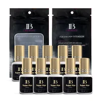2/5/10 Bottles Original IB Ibeauty Super Plus Glue for Eyelash Extensions 5ml Korea IB Gold Cap False Eyelash Glue Makeup Tools 2