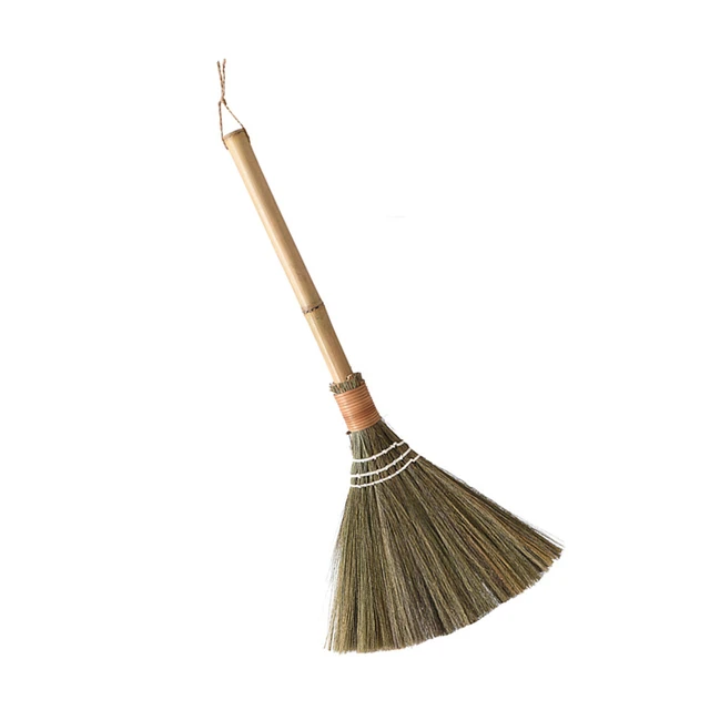 Home: Wood Handle Straw Hand Broom