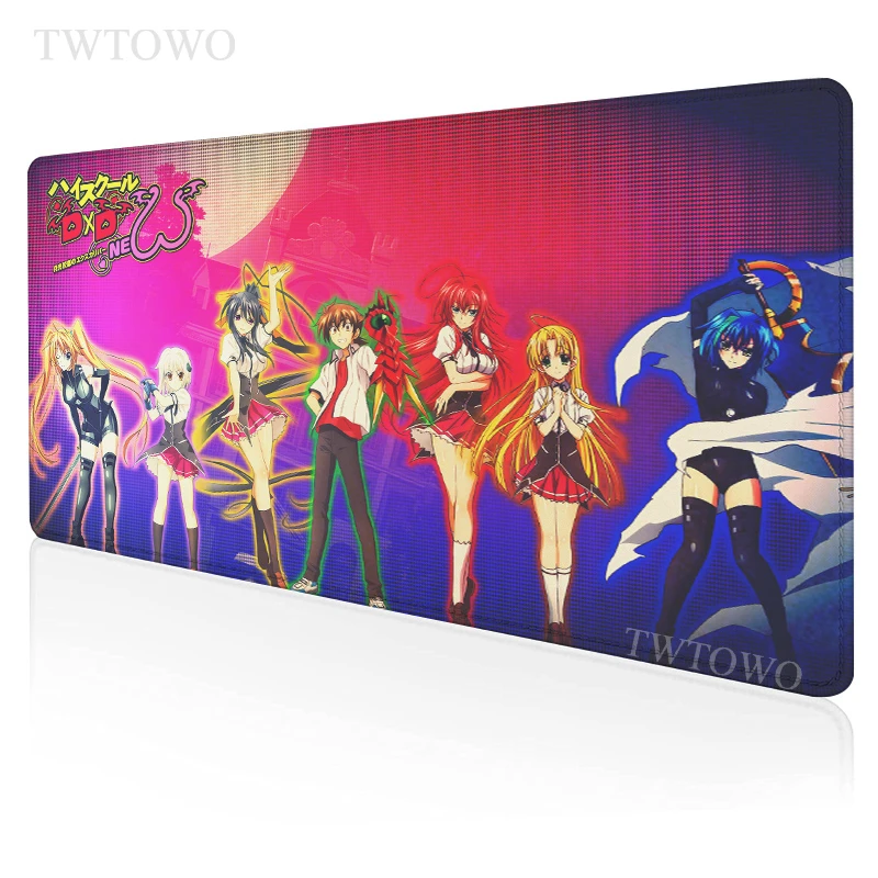 Anime High School Dxd Mouse Pad Gamer Home Computer HD Desk Mats keyboard pad MousePads Natural Rubber Carpet Mice |