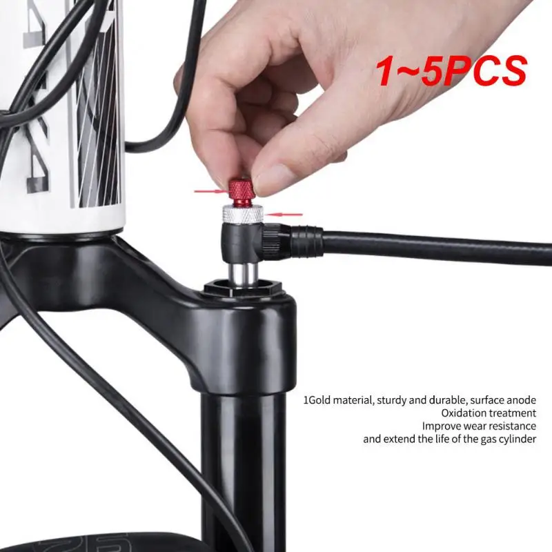 

1~5PCS 300psi High Pressure Bicycle Pump For Fork / Rear Suspension Shock Absorber With Gauge & Bleed Button CNC Mountain Bike