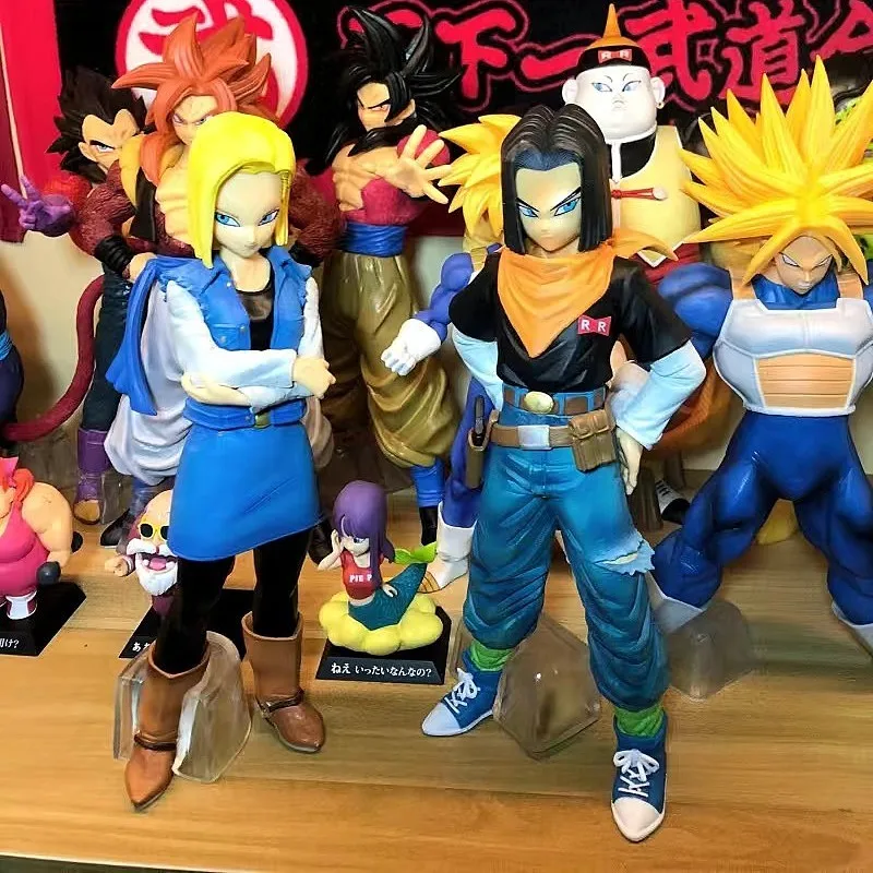 Dragon Ball Z Android 17 18 19 20 Anime Figure GK Manga Statue Decoration  Ornaments PVC Action Figurine Collectible Model Toys