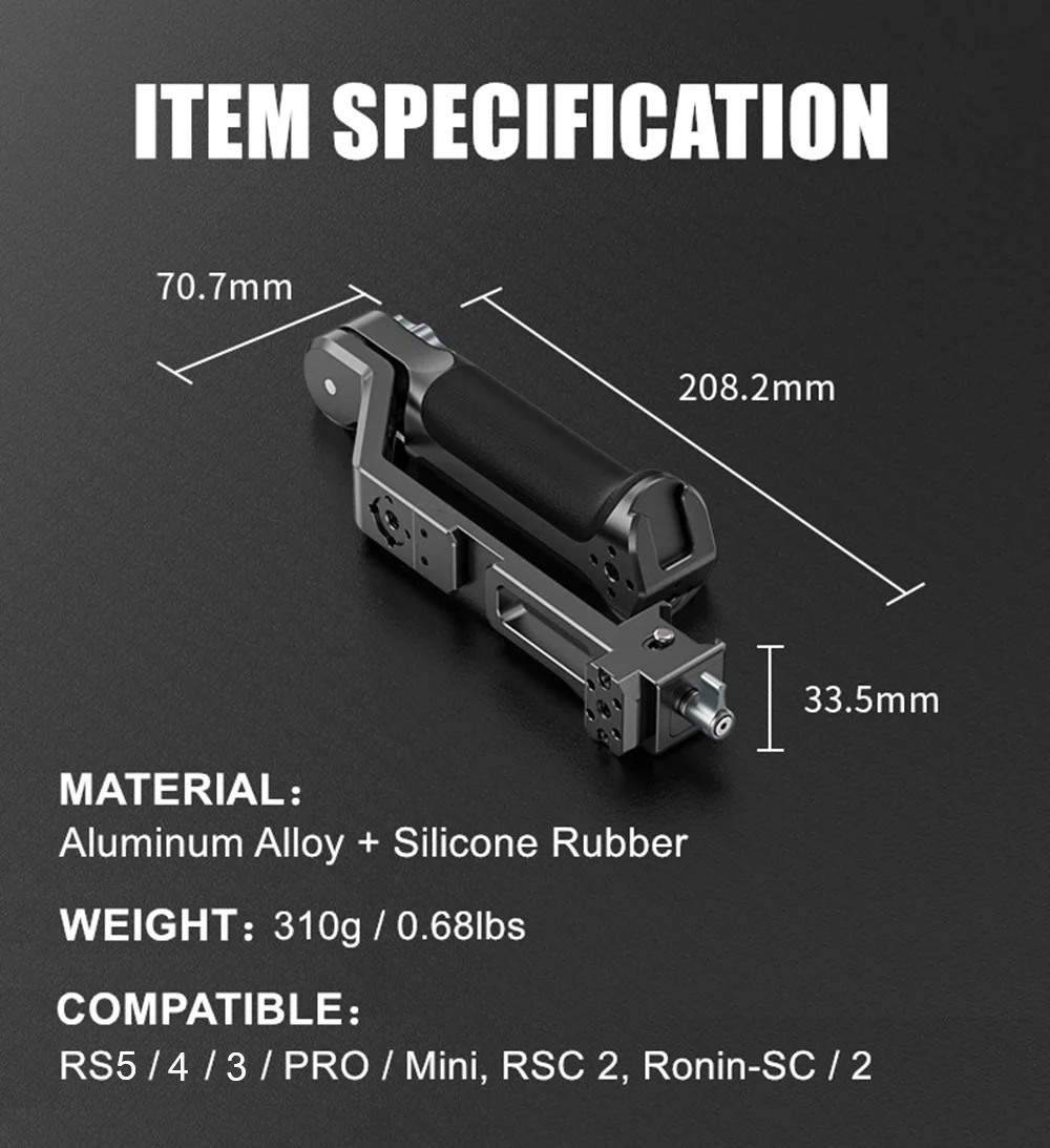 Ergonomic Alloy Adjustable Sling Handgrip