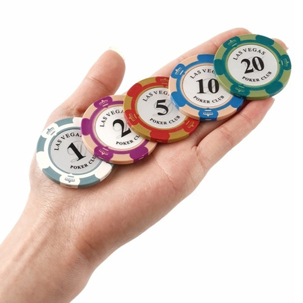 Poker Chips Texas Macau Chip Tokens Playing Mahjong Money Family's Crystal Poker Card Baccarat Code Chess Card Room
