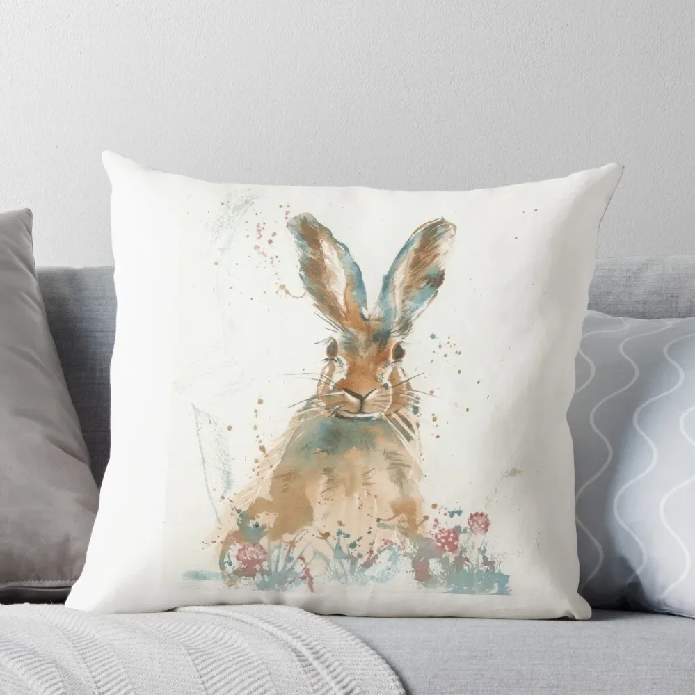 

Startled hare Throw Pillow Christmas Throw Pillows Covers Throw Pillow Bed pillowcases