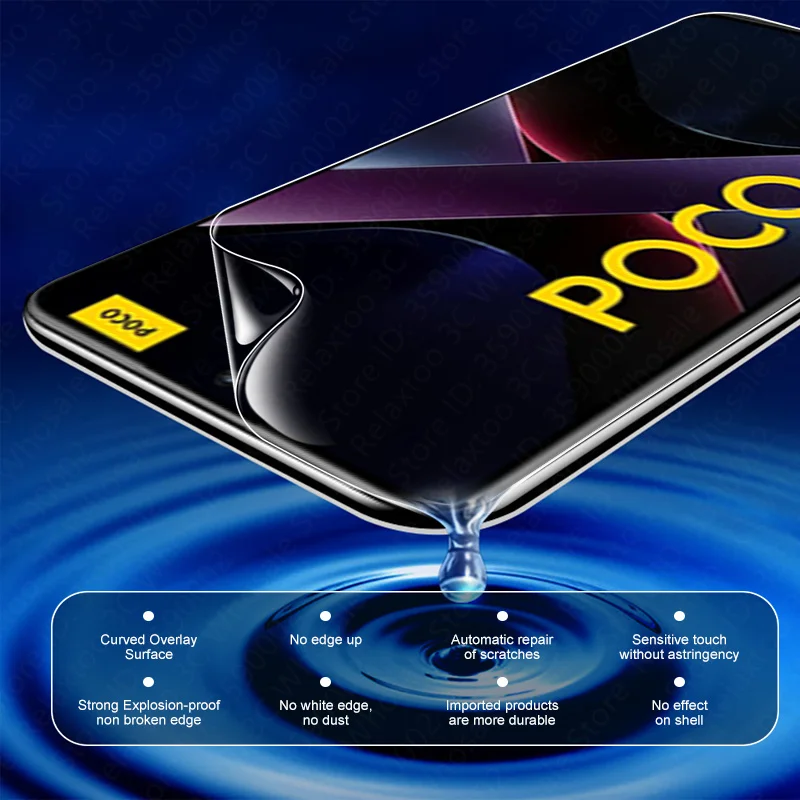 Ultimate 3-Pack Soft Hydrogel Screen Protector Set - Advanced 999D Protection, Not Glass