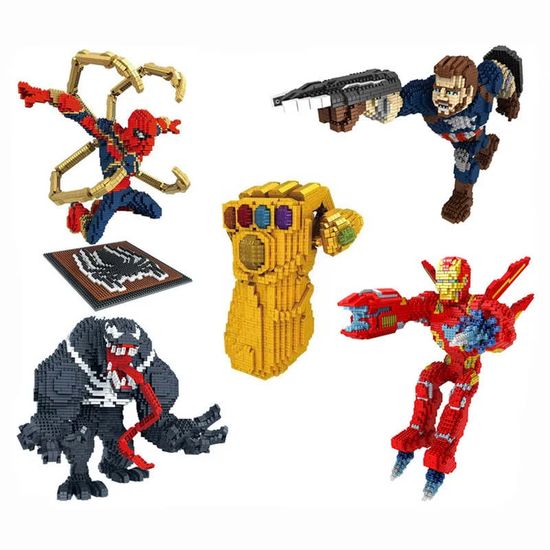 marvel-avengers-micro-building-block-spiderman-iron-man-venom-assemblato-modello-captain-america-mini-brick-figures-toys-for-kid
