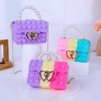 Girl unicorn fashion shoulder bag, popular finger toys for children decompression infant kids 1