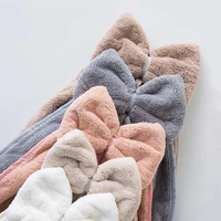 Soft Bow Hand Towels Thickened Coral Velvet Super Absorbent Cleaning Dishcloth for Kitchen Bathroom Home Hair Face Terry Towel 6