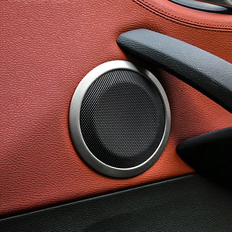 Actualización De Decoración De La Cubierta Del Marco Del Altavoz De La Puerta Interior Para La Serie 3/4 GT F30/F31/F34 2013-2019 Silver Black