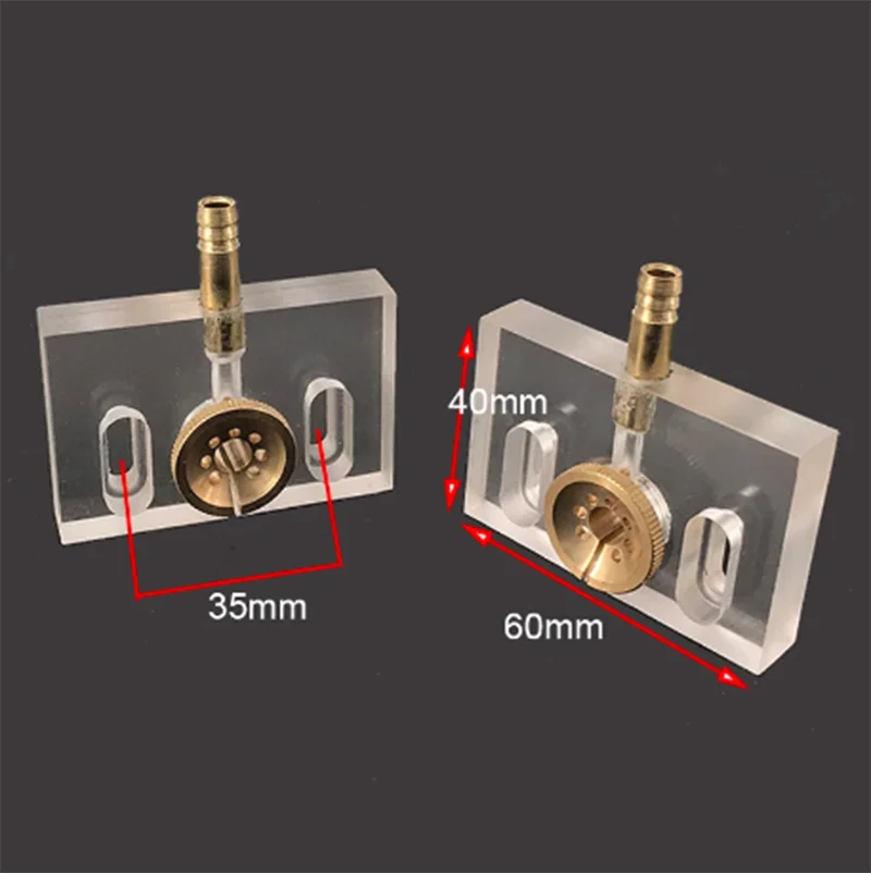 EDM Wire Cut Acrylic Water Panel Cooling Plate Length 60* Height 40mm Water Board for  WEDM Wire Cutting Machine 2PCS