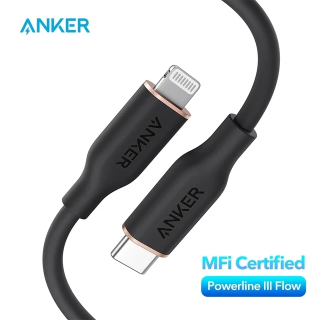 Lot de 2 Cable USB C vers Lightning certifié Apple MFi Cable USB C  Lightning Charge