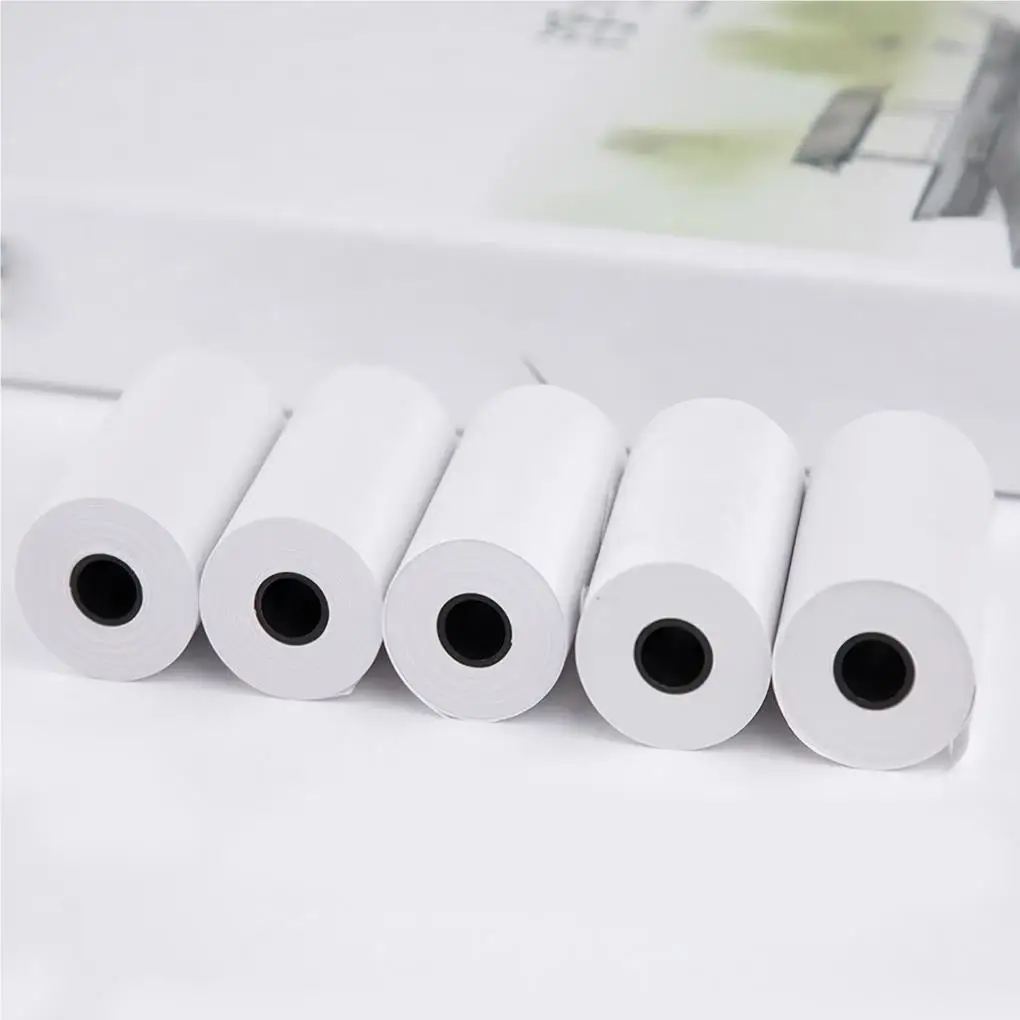 10 Rolls Camera Printing Papers White Mini Scratch-proof Printer Paper Oil-proof Desktop Smooth Spare Part Accessories