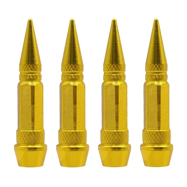 Spiked Bullet Tire Valve Caps - Dustproof Auto Exterior Accessories