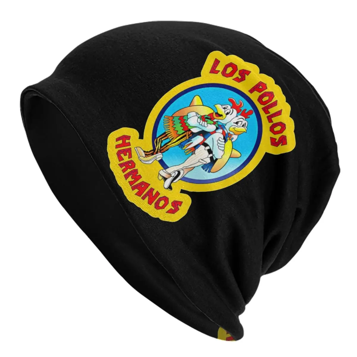 

Los Pollos Hermanos Bonnet Hats Knitting Hats Fashion Street Breaking Bad Skullies Beanies Hat Unisex Warm Dual-use Caps