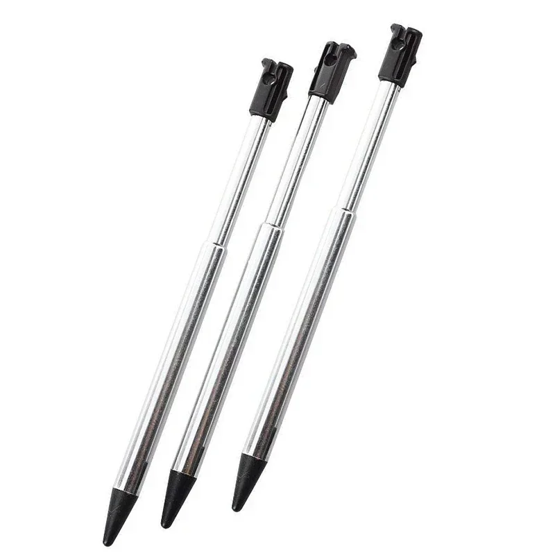 100pcs Retractable Stylus Metal Extendable Touch Screen Pen For Nintendo 3DS Games Accessories