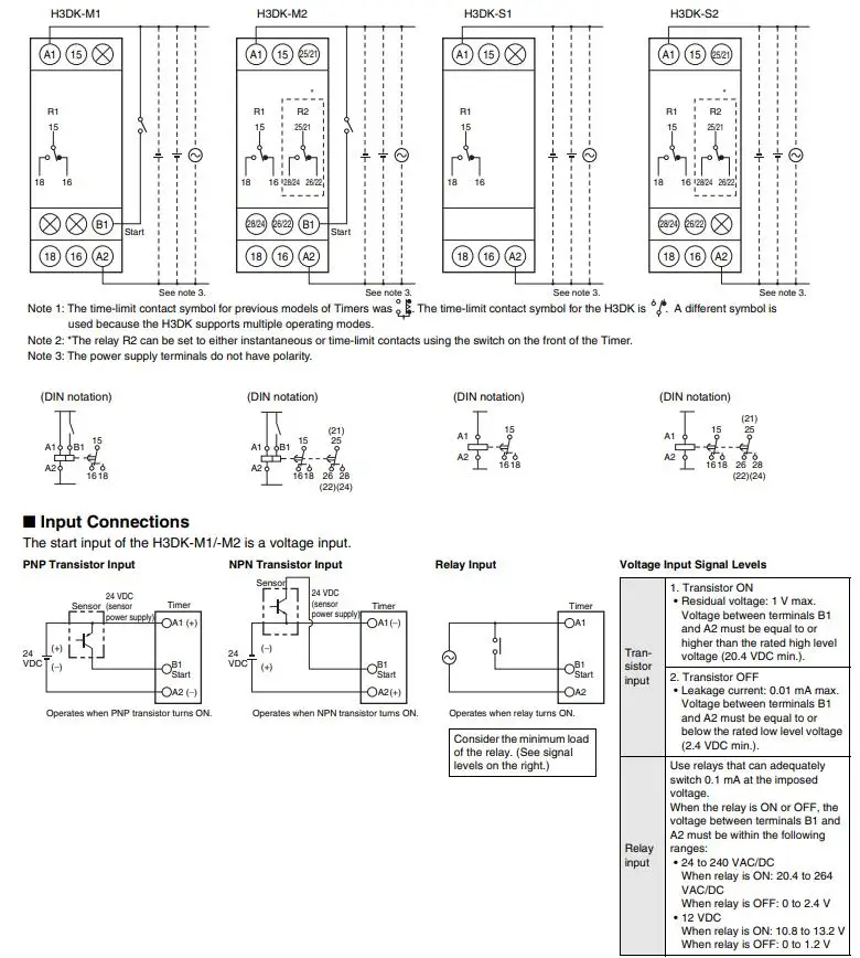 Omron H3DK-M1 H3DK-M2 autêntico relé de tempo
