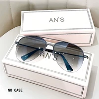 1pc aviateur mode grand visage conduite équitation élégant à la mode personnalité lunettes de soleil pour hommes 5