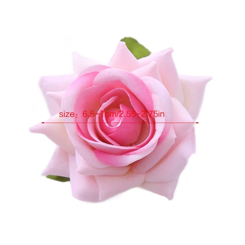 Blume Haars pangen Rose Haars pange Blume Brosche Pin Blume Haars pange Frauen Braut Brosche Pin Blume Haarnadel Rose Brosche Pin – Detail 6