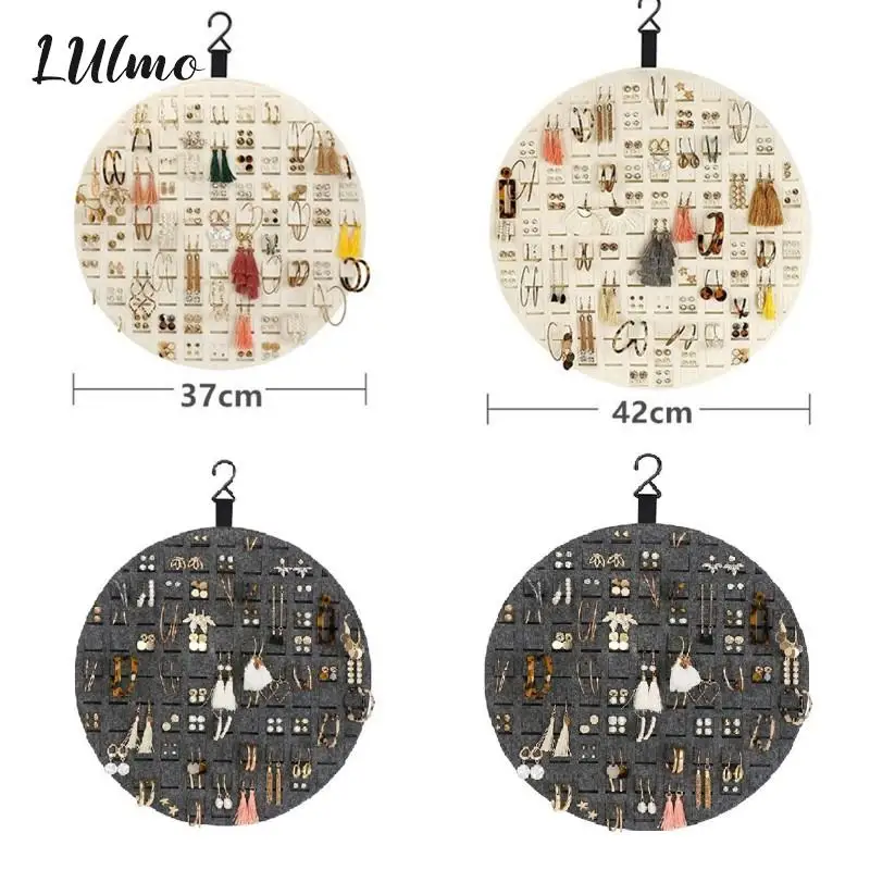 

Earrings Hanging Organizer Wall Earring Holder Soft Felt Hanger For Jewelry Necklace Earring Rings Display Holder Stand