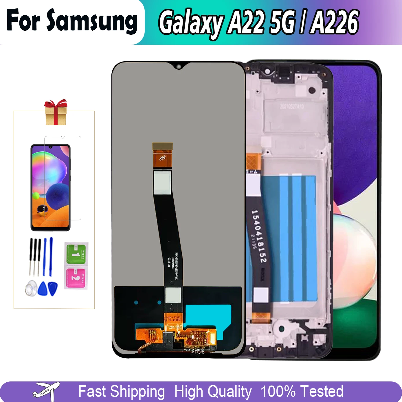 Original-Display-For-Samsung-Galaxy-A22-5G-LCD-Display-Touch-Screen ...