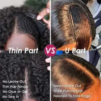 Perruque en cheveux humains naturels vietnamiens ondulés, densité 250, améliorée, sans colle, avec raie en V, effet vague d'eau, pour femmes 7