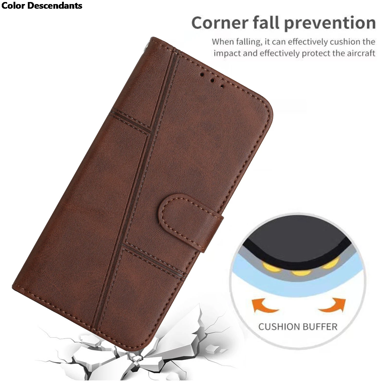 Luxurious Flip Wallet Phone Case - Premium Card Holder & Stand Cover