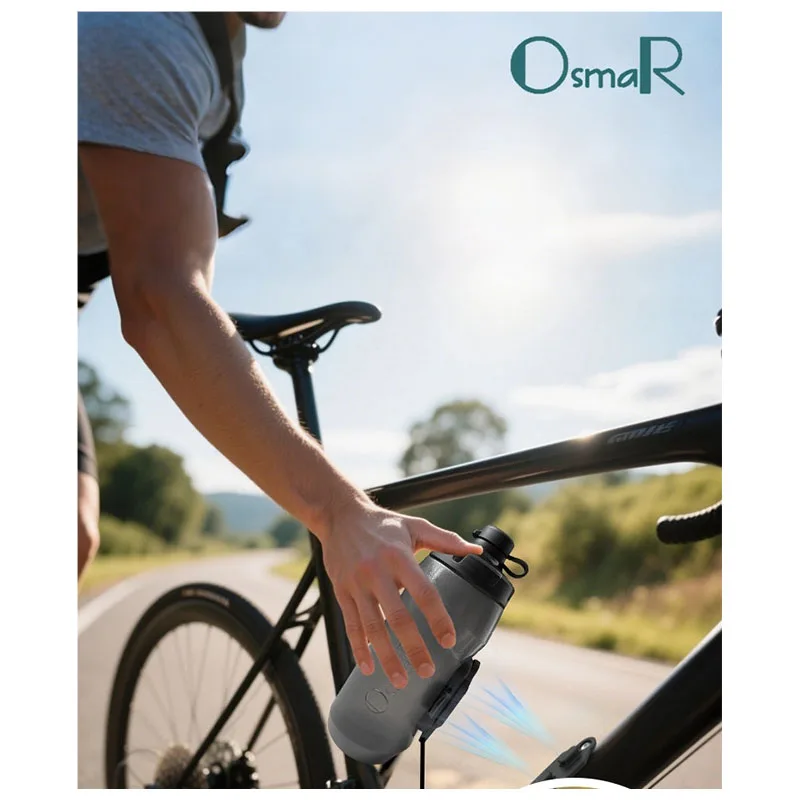 OsmaR Magnets Bottle Bicycle Quick-Release Water Bottle Engineered 450/600/750ML Attached Bottle Cage Magnetic Mounting Bases view 2