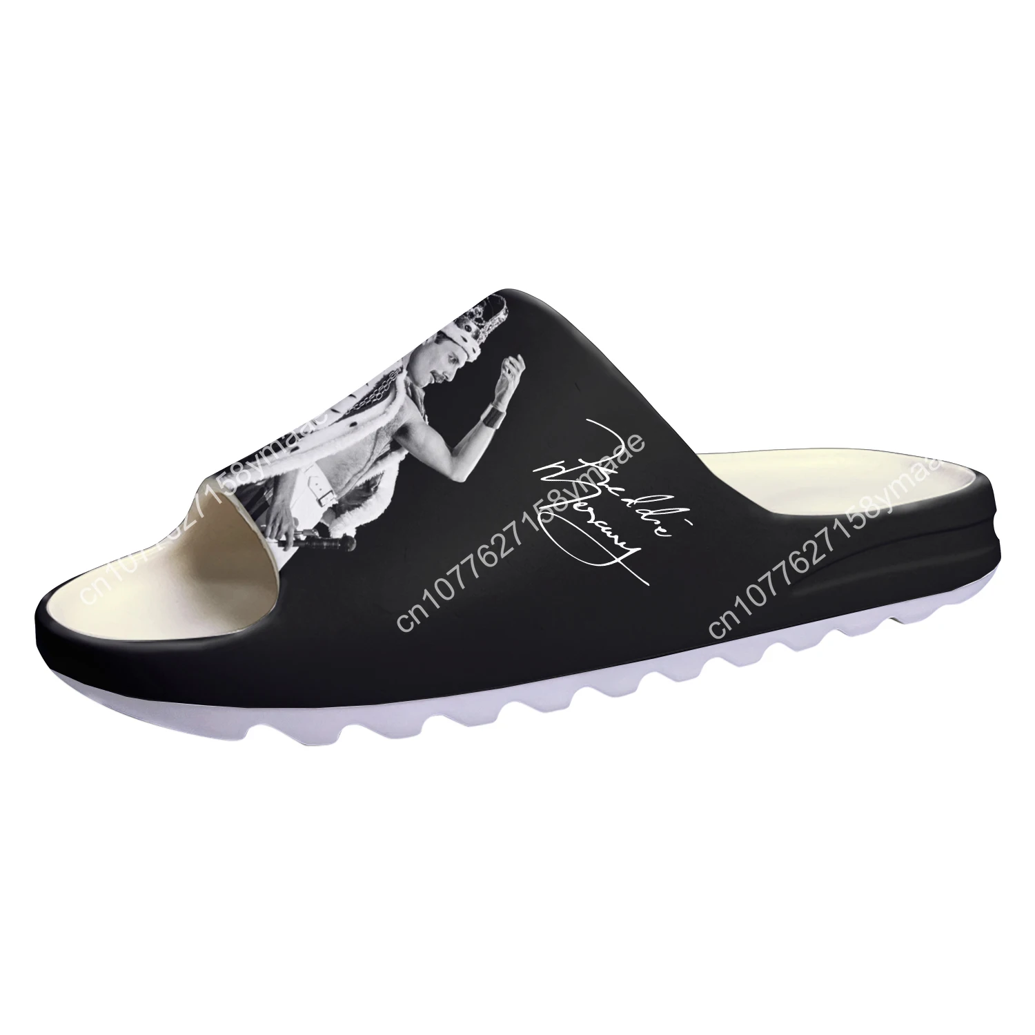 Freddie Mercury Soft Sole Sllipers Home Clogs Step on Water Shoes Mens Womens Teenager Bathroom Customize on Shit Sandals