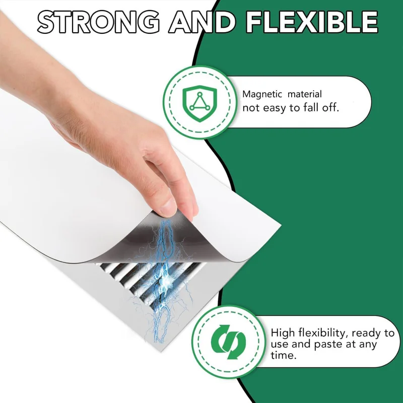 3pcs Strong Magnetic Vent Covers for Home Floor Standard Air Registers 5.5&times;12 inch air vent cover ducting ventilation cover