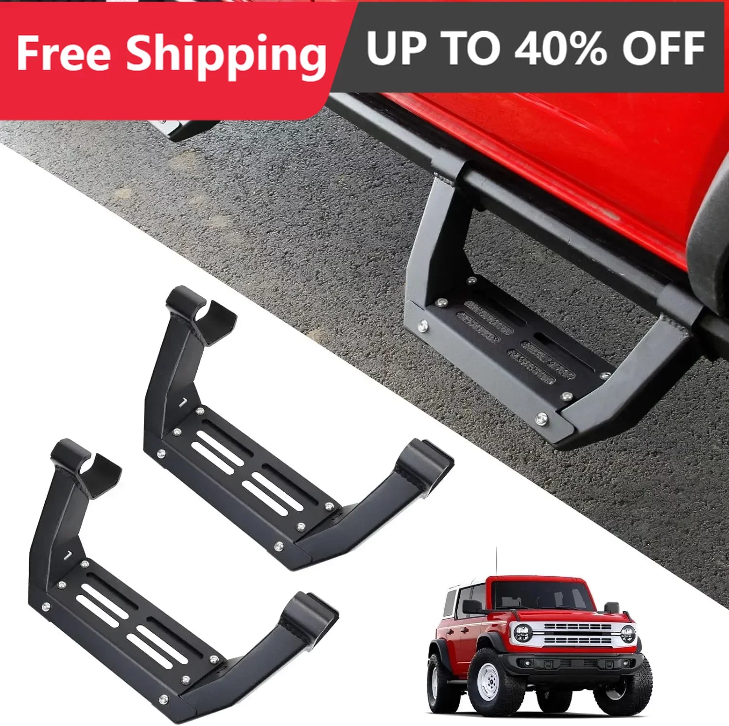 

Door Sill Guard Protector For Ford Bronco 2021-2023 Exterior Plate Board Pedal side Door Sill Guard Protector
