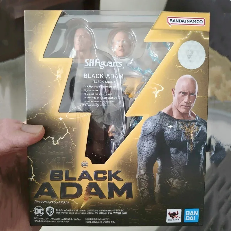 

Original Bandai S.h.figuarts Black Adam Dwayne Johnson In Stock Anime Action Collection Figures Cool Model Toys in stock
