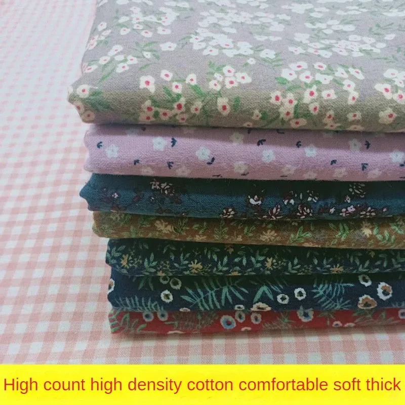 Brushed Floral Cotton Fabric 2