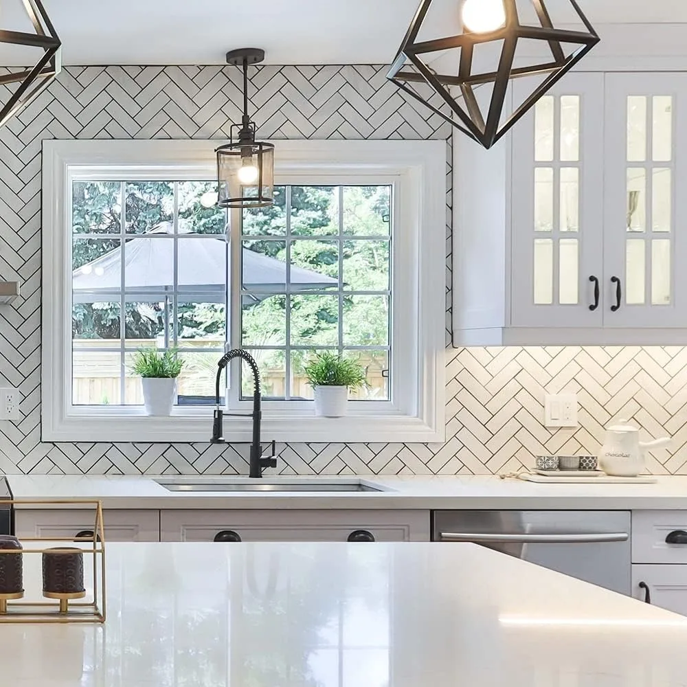 Black Kitchen Faucet with Pull Down Sprayer Stainless Steel Single Handle Pull Out Spring Sink Faucets 1 Hole Or 3 Hole