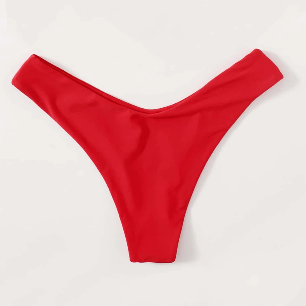 Bikini Panty For Women Swim Bottom Sexy Low Waist Bikini Bottom Bandeau Bathing Suit  Female Cactus 2022 Summer