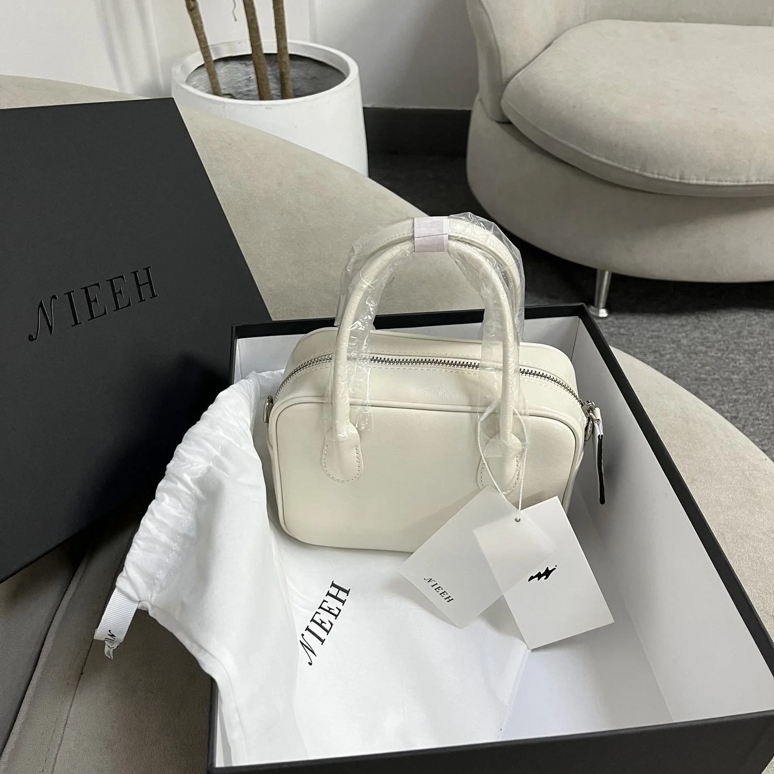 NIEEH★SQUARE BAG tote & shoulder bag NIEEH SQUARE BAG