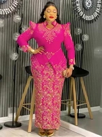 Robes africaines de luxe pour femmes, élégantes, manches longues, Maxi, Ankara Dashiki, tenues de soirée de mariage, grande taille 2