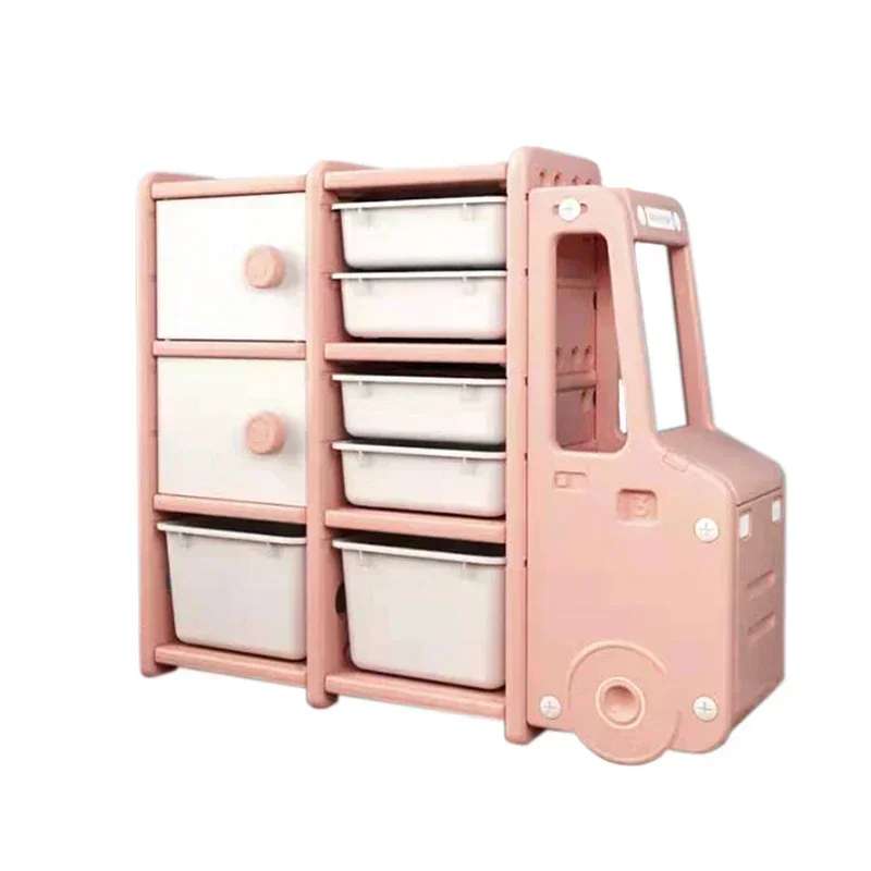 Children Bedroom Furniture Plastic Toy Shelf Kids Cabinet Storage Box for Sale on sale